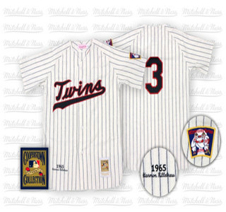 Minnesota Twins #3 Harmon Killebrew White Pinstripe Throwback Jersey