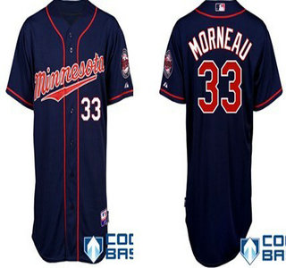Minnesota Twins #33 Justin Morneau 2011 Navy Blue Jersey