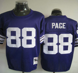 Minnesota Vikings #88 Alan Page Purple Throwback Jersey