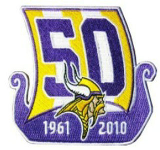 Minnesota Vikings 50th Anniversary Patch