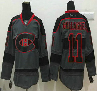 Montreal Canadiens #11 Brendan Gallagher Charcoal Gray Jersey