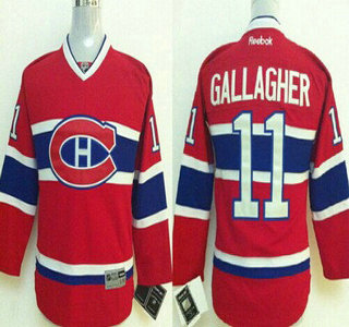 Montreal Canadiens #11 Brendan Gallagher Red Kids Jersey