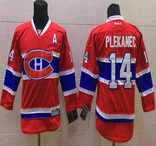 Montreal Canadiens #14 Tomas Plekanec Red Kids Jersey