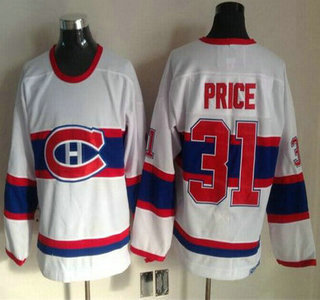 Montreal Canadiens #31 Carey Price White Throwback CCM Jersey