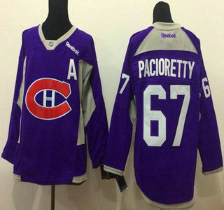 Montreal Canadiens #67 Max Pacioretty 2014 Training Purple Jersey
