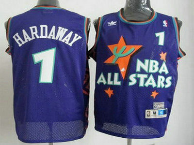 NBA 1995-1996 All-Star 1 Penny Hardaway Purple Swingman Throwback Jersey
