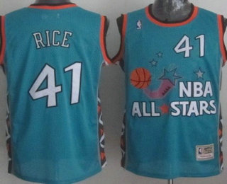 NBA 1996 All-Star #41 Glenn Rice Green Hardwood Classics Soul Swingman Throwback Jersey