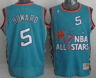 NBA 1996 All-Star #5 Juwan Howard Green Hardwood Classics Soul Swingman Throwback Jersey