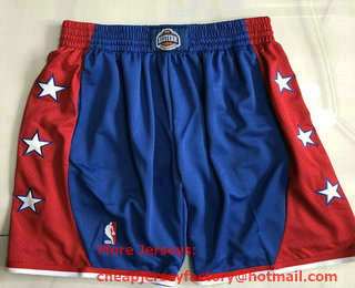 NBA 2004 All-Star Blue Hardwood Classics Soul AU Throwback Shorts