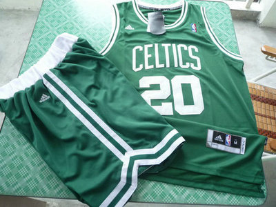 Boston Celtics 20 Ray Allen Revolution green color swinaman Basketball Suit