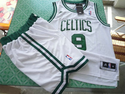 Boston Celtics 9 Rajon Rondo Revolution white color swingman Basketball Suit