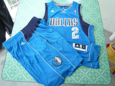Dallas Mavericks 2 Jason Kidd blue swingman Basketball Suit