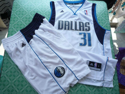 Dallas Mavericks 31 Terry white swingman Basketball Suit