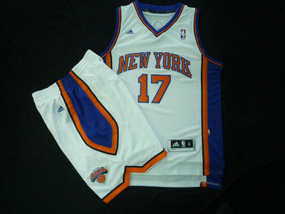 New York Knicks 17 Jeremy Lin white color Basketball Suit
