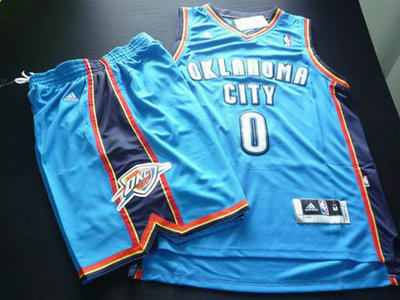 Oklahoma City Thunder 0 THUNDER blue Basketball Suit