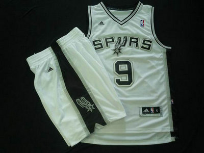 San Antonio Spurs 9 Tony Parker Latin Nights white Basketball Suit