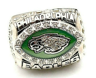 NFL Philadelphia Eagles World Champions Silver Ring