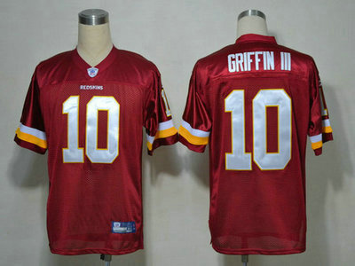 Washington Redskins 10 Robert Griffin III Red Jersey