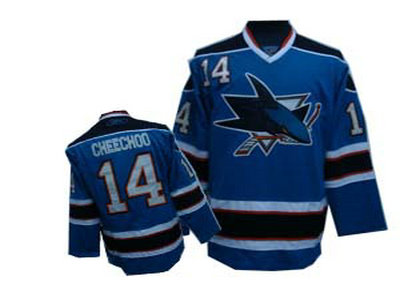 NHL JERSEYS San Jose Sharks 14 blue CHEECHOO Jersey