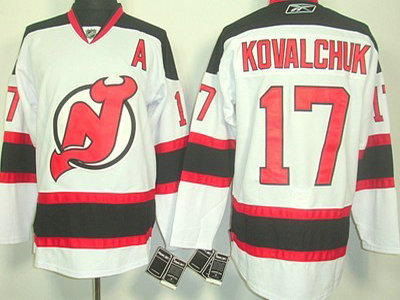 New Jersey Devils 17 Ilya Kovalchuk White Jersey