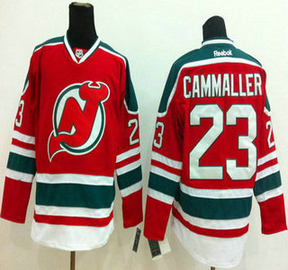 New Jersey Devils #23 Michael Cammalleri Red With Green Jersey