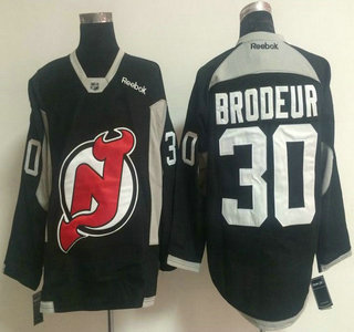 New Jersey Devils #30 Martin Brodeur 2014 Training Black Jersey