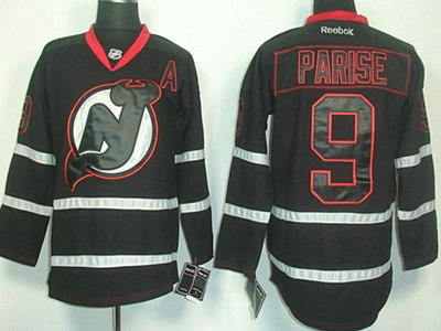 New Jersey Devils 9 Zach Parise 2012 Black Ice Jersey