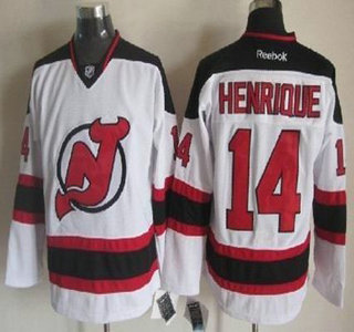 New Jersey Devils 14 Adam Henrique White Jersey