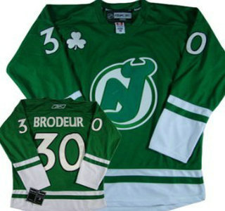 New Jersey Devils 30 Martin Brodeur Green Jersey