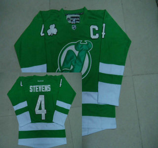 New Jersey Devils 4 Scott Stevens Green Jersey