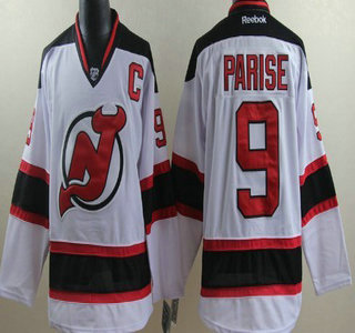 New Jersey Devils 9 Zach Parise White Jersey