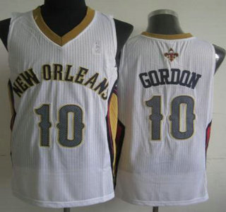 New Orleans Pelicans #10 Eric Gordon White Revolution 30 Authentic Jersey