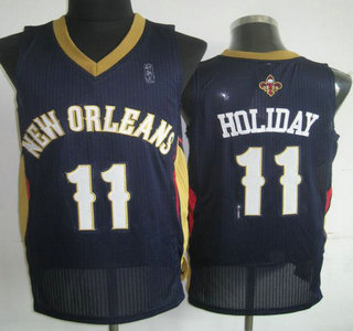 New Orleans Pelicans #11 Jrue Holiday Blue Revolution 30 Authentic Jersey