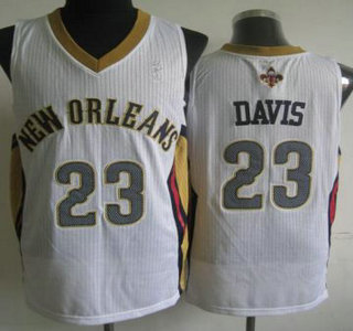 New Orleans Pelicans #23 Anthony Davis White Revolution 30 Authentic Jersey
