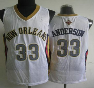 New Orleans Pelicans #33 Ryan Anderson White Revolution 30 Authentic Jersey
