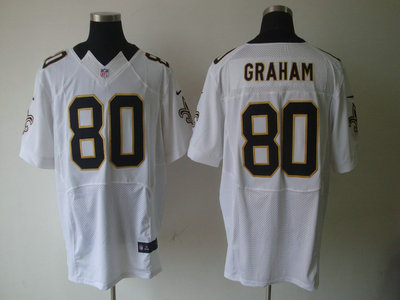 New Orleans Saints 80 Jimmy Graham White 2012 Nike NFL Elite Jerseys