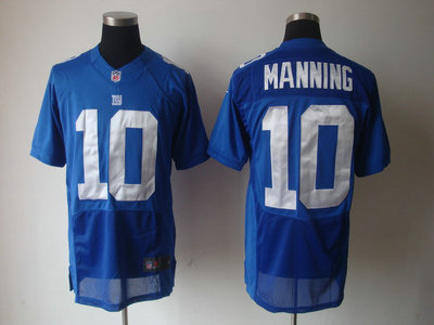 New York Giants 10 Eli Manning Blue 2012 Nike NFL Elite Jerseys