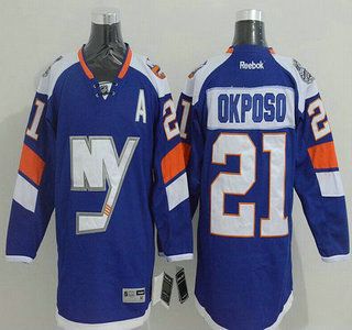 New York Islanders #21 Kyle Okposo 2014 Stadium Series Blue Jersey
