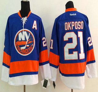 New York Islanders #21 Kyle Okposo Light Blue Jersey