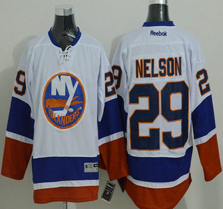 New York Islanders #29 Brock Nelson White Jersey