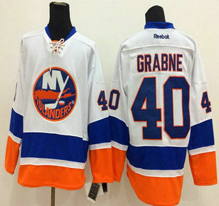 New York Islanders #40 Michael Grabner White Jersey