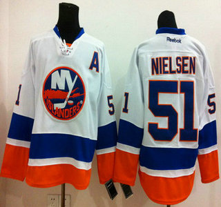 New York Islanders #51 Frans Nielsen White Jersey