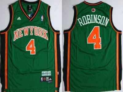 New York Knicks 4 Nate Robinson Green Swingman Jersey