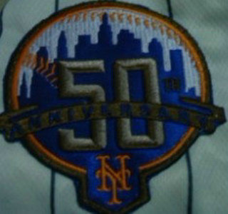 New York Mets 50th Anniversary Patch