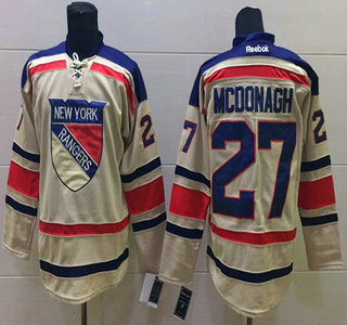 New York Rangers #27 Ryan Mcdonagh 2012 Winter Classic Cream Jersey