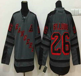 New York Rangers #36 Mats Zuccarello Charcoal Gray Jersey