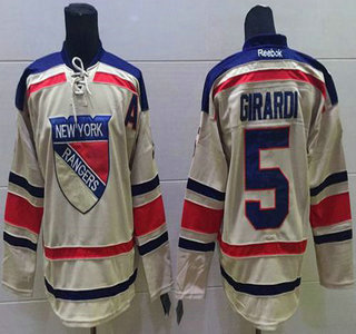 New York Rangers #5 Dan Girardi Cream 2012 Winter Classic Jersey