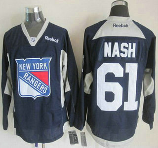 New York Rangers #61 Rick Nash 2014 Training Navy Blue Jersey