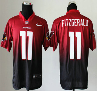 Nike Arizona Cardinals #11 Larry Fitzgerald  Drift Fashion II Red With Black 2013 Elite Jersey