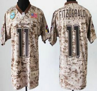 Nike Arizona Cardinals #11 Larry Fitzgerald Salute to Service Digital Camo Elite Jersey